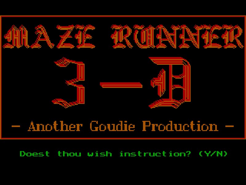 Maze Runner 3-D